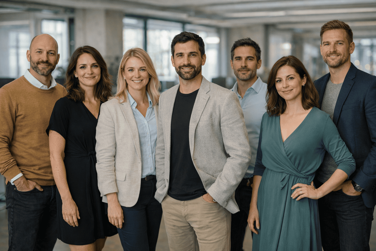 Team working on AI trading platform — Précis Actifcité